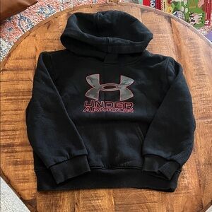 Under Armour Kids Black and Red Logo Hoodie